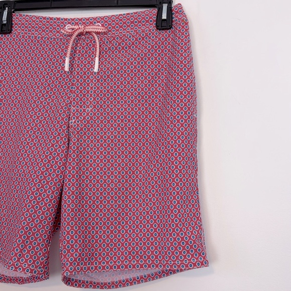 JOHNNIE-O MEN'S KARRATHA BOARD SHORT. Size Medium. Red/Pink Blue Swim Shorts. - Picture 7 of 16